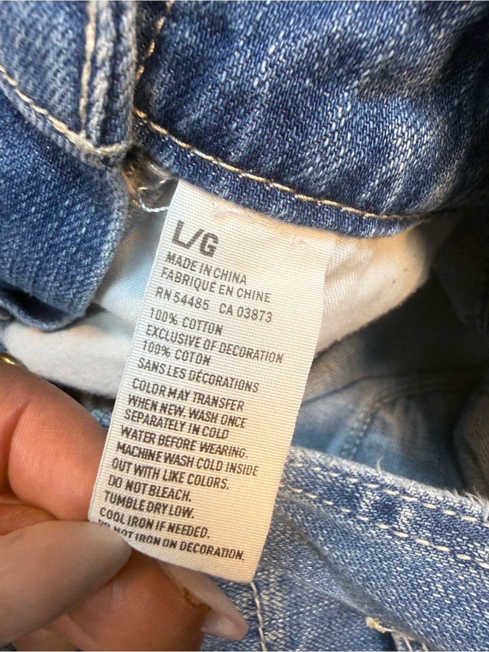 American Eagle Outfitters Light Blue Denim Short Overalls Large - Picture 6 of 9